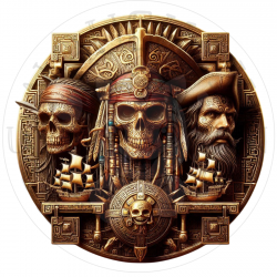 UVDTF - Pirates (Medium 3-4 Inch)