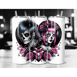 Alternative Punk, Gothic, Day of the Dead Valentines 20oz Tumbler