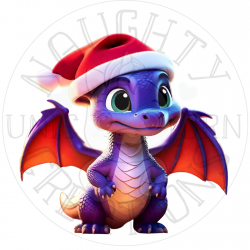 UVDTF - Christmas/Festive Dragons (Medium 3-4 Inch)