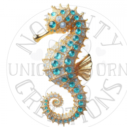 UVDTF - Seahorses (Medium 3-4 Inch)