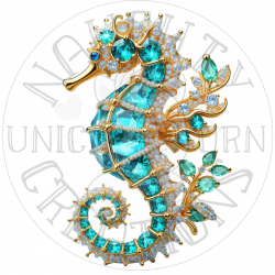 UVDTF - Seahorses (Medium 3-4 Inch)