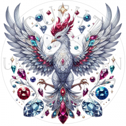 UVDTF - Phoenix Gemstones (Medium 3-4 Inch)