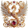 UVDTF - Phoenix Gemstones (Medium 3-4 Inch)