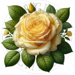 UVDTF - Roses Flowers (Medium 3-4 Inch)