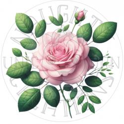 UVDTF - Roses Flowers (Medium 3-4 Inch)
