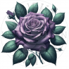 UVDTF - Roses Flowers (Medium 3-4 Inch)