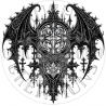 UVDTF - Gothic Crosses and Wings (Medium 3-4 Inch)