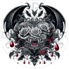 UVDTF - Vampire Hearts (Medium 3-4 Inch)