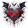 UVDTF - Vampire Hearts (Medium 3-4 Inch)