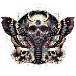 UVDTF - Gothic & Celestial Moths (Large 5-7 inch)