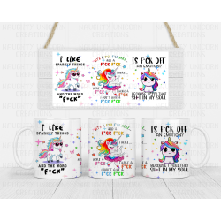 Sassy Unicorn No F**ks Given 11oz Mug