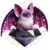 UVDTF - Bats Velvet and Gemstones (Medium 3-4 Inch)