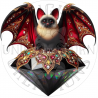 UVDTF - Bats Velvet and Gemstones (Medium 3-4 Inch)