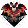 UVDTF - Bats Velvet and Gemstones (Medium 3-4 Inch)