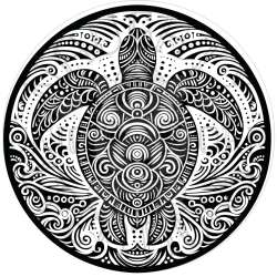 UVDTF - Turtles Symbols and Mandalas (Medium 3-4 Inch)
