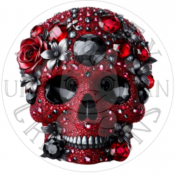 UVDTF - Velvet Skulls (Medium 3-4 Inch)