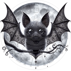 UVDTF - Bats Cute / Halloween (Medium 3-4 Inch)