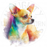 UVDTF - Dogs Rainbow Splash (Medium 3-4 Inch)