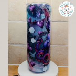 RTS - Cute Baby Ursula Glitter and Ink Swirl 20oz Tumbler