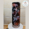 RTS - Beautiful Dancer on Orange and Grey Ink Swirl 20oz Tumbler