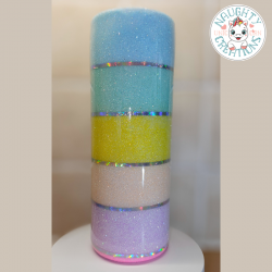 RTS - Swear Bears Pastel Glitter 20oz Tumbler