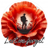 UVDTF - Lest We Forget Poppy Remembrance (Medium 3-4 Inch)
