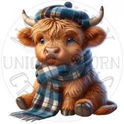 DTF - Highland Cow (12 inch...