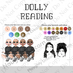 Custom UVDTF - Dolly Design - Reading