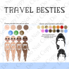 Custom UVDTF - Dolly Design - Travel Besties