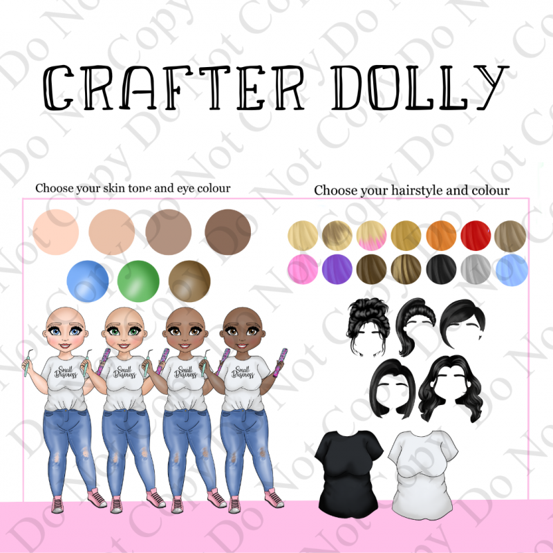 Custom UVDTF - Dolly Design - Crafter