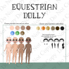 Custom UVDTF - Dolly Design - Equestrian Dolly