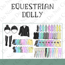 Custom UVDTF - Dolly Design - Equestrian Dolly