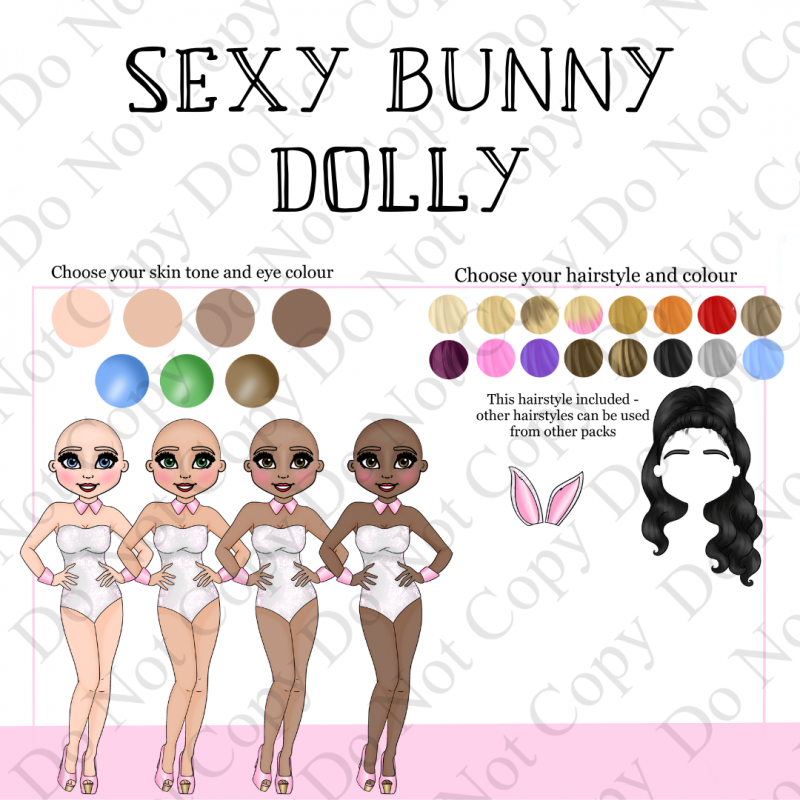 Custom UVDTF - Dolly Design - Sexy Bunny