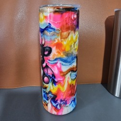 copie de copie de copie de copie de copie de copie de copie de RTS - Swear Bears Neon Ink Swirl 30oz Curve Tumbler