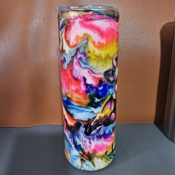 copie de copie de copie de copie de copie de copie de copie de RTS - Swear Bears Neon Ink Swirl 30oz Curve Tumbler