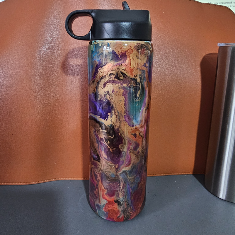 copie de copie de copie de copie de copie de copie de copie de RTS - Swear Bears Neon Ink Swirl 30oz Curve Tumbler