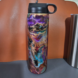 copie de copie de copie de copie de copie de copie de copie de RTS - Swear Bears Neon Ink Swirl 30oz Curve Tumbler