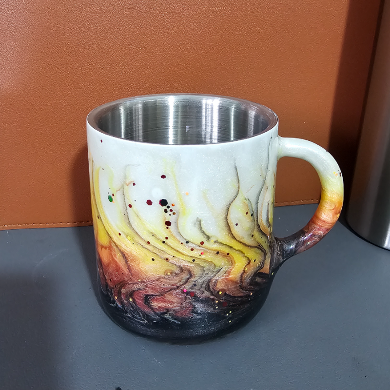 copie de copie de copie de copie de copie de copie de copie de copie de RTS - Swear Bears Neon Ink Swirl 30oz Curve Tumbler