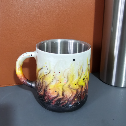 copie de copie de copie de copie de copie de copie de copie de copie de RTS - Swear Bears Neon Ink Swirl 30oz Curve Tumbler