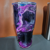 copie de RTS - Green & Copper Ink Swirl 30oz Tumbler