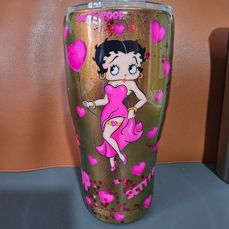 copie de copie de RTS - Green & Copper Ink Swirl 30oz Tumbler
