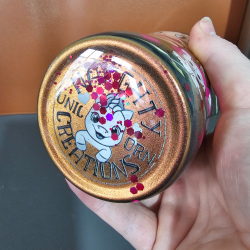 RTS - Betty Boop Gold and Pink Ink Swirl 30oz Tumbler