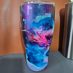 copie de copie de RTS - Green & Copper Ink Swirl 30oz Tumbler