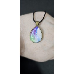 Celestial Tear - Handmade Fluid Art Necklace