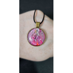 copie de Celestial Tear - Handmade Fluid Art Necklace