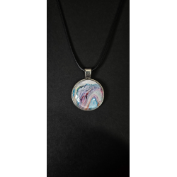 copie de copie de Celestial Tear - Handmade Fluid Art Necklace