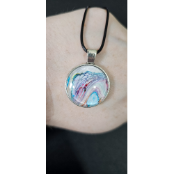 copie de copie de Celestial Tear - Handmade Fluid Art Necklace