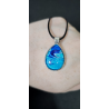 copie de copie de copie de Celestial Tear - Handmade Fluid Art Necklace