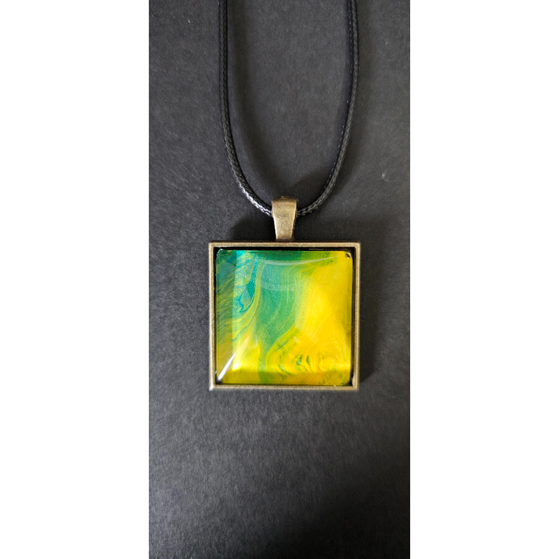 copie de copie de Celestial Tear - Handmade Fluid Art Necklace