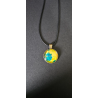 copie de copie de copie de Celestial Tear - Handmade Fluid Art Necklace